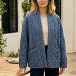 Habitat Meridian Quilted Jacket | Medium Denim - Juli's Wearable Art