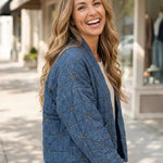 Habitat Meridian Quilted Jacket | Medium Denim - Juli's Wearable Art