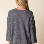 Habitat Pasadena Knit Stripe Pacific Seamed Top - Juli's Wearable Art