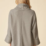 Habitat Pleated Fleece Cowl Neck Tunic | Mushroom - Juli's Wearable Art