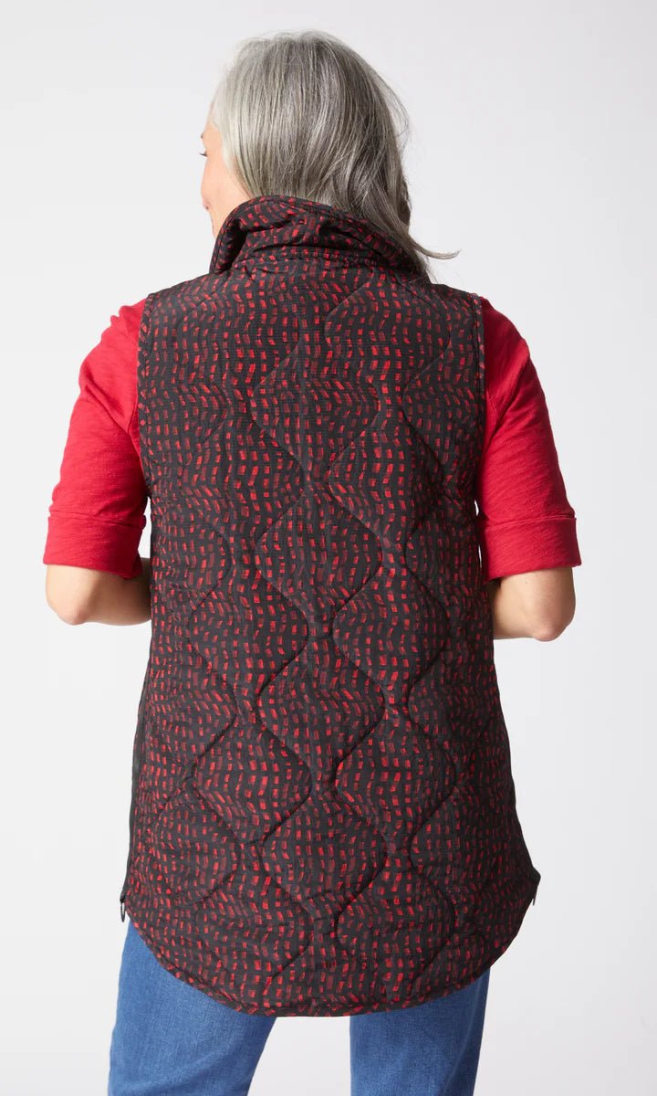 Habitat Reversible Mosaic Print Quilt Jacket – Wine - Juli's Wearable Art