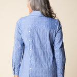 Habitat Santorini Stripe Selene Shirt | Bluebell - Juli's Wearable Art