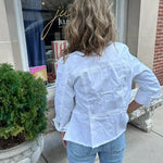 Habitat Stretch Denim “Secret Sauce” Jacket | White - Juli's Wearable Art