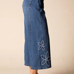 Habitat Tossed Floral Jeans | Medium Denim Blue - Juli's Wearable Art