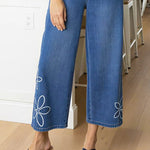 Habitat Tossed Floral Jeans | Medium Denim Blue - Juli's Wearable Art