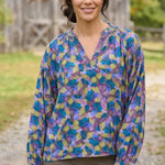Habitat Viscose Rayon Crepe Ruched Shirt | Mushroom - Juli's Wearable Art