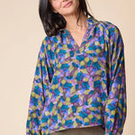 Habitat Viscose Rayon Crepe Ruched Shirt | Mushroom - Juli's Wearable Art