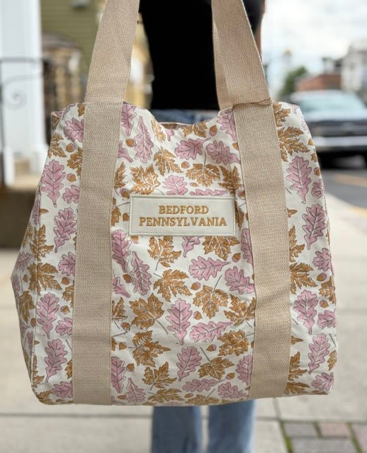 Handcrafted Canvas Tote | Autumn Leaves | Bedford - Juli's Wearable Art