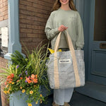 Handcrafted Canvas Tote – Block Sailor Chic Print | Bedford - Juli's Wearable Art