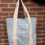 Handcrafted Canvas Tote – Block Sailor Chic Print | Bedford - Juli's Wearable Art