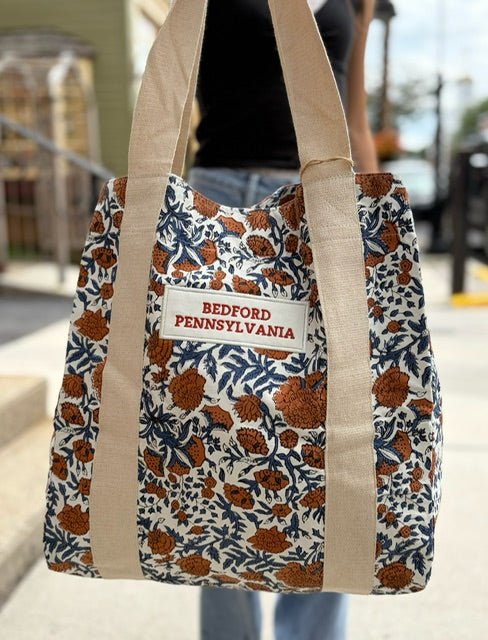 Handcrafted Canvas Tote | Vintage Floral | Bedford