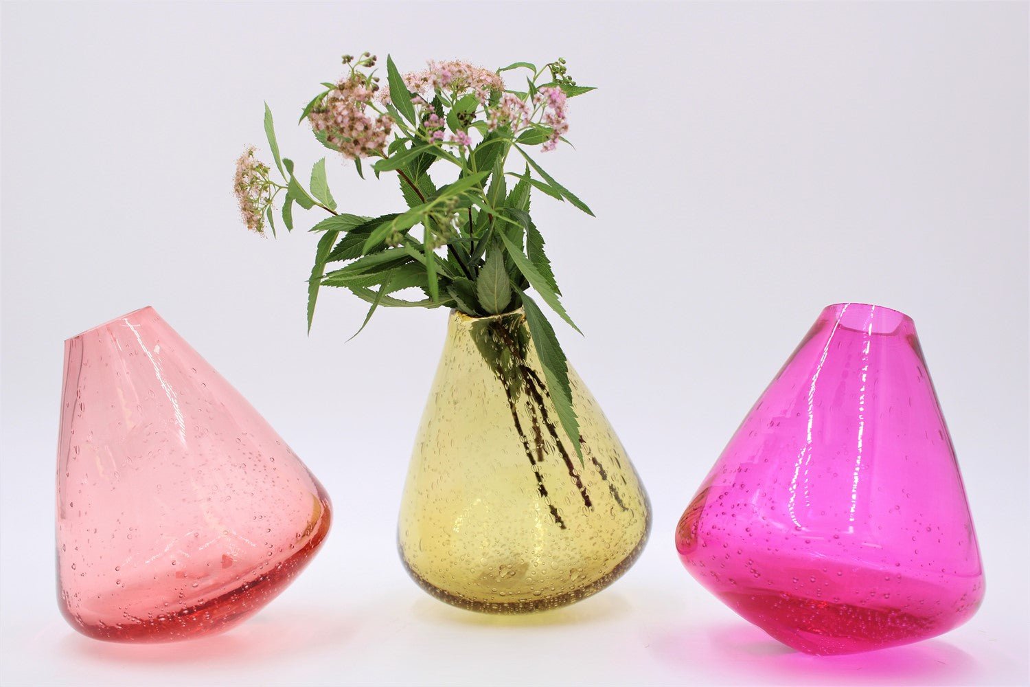 Handmade Bubble Glass Vases - Juli's Wearable Art
