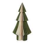 Handmade Recycled Paper Folding Honeycomb Tree | Green + Ivory - Juli's Wearable Art