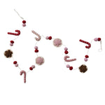 Handmade Wool Felt Candy Cane & Cookie Garland - Juli's Wearable Art