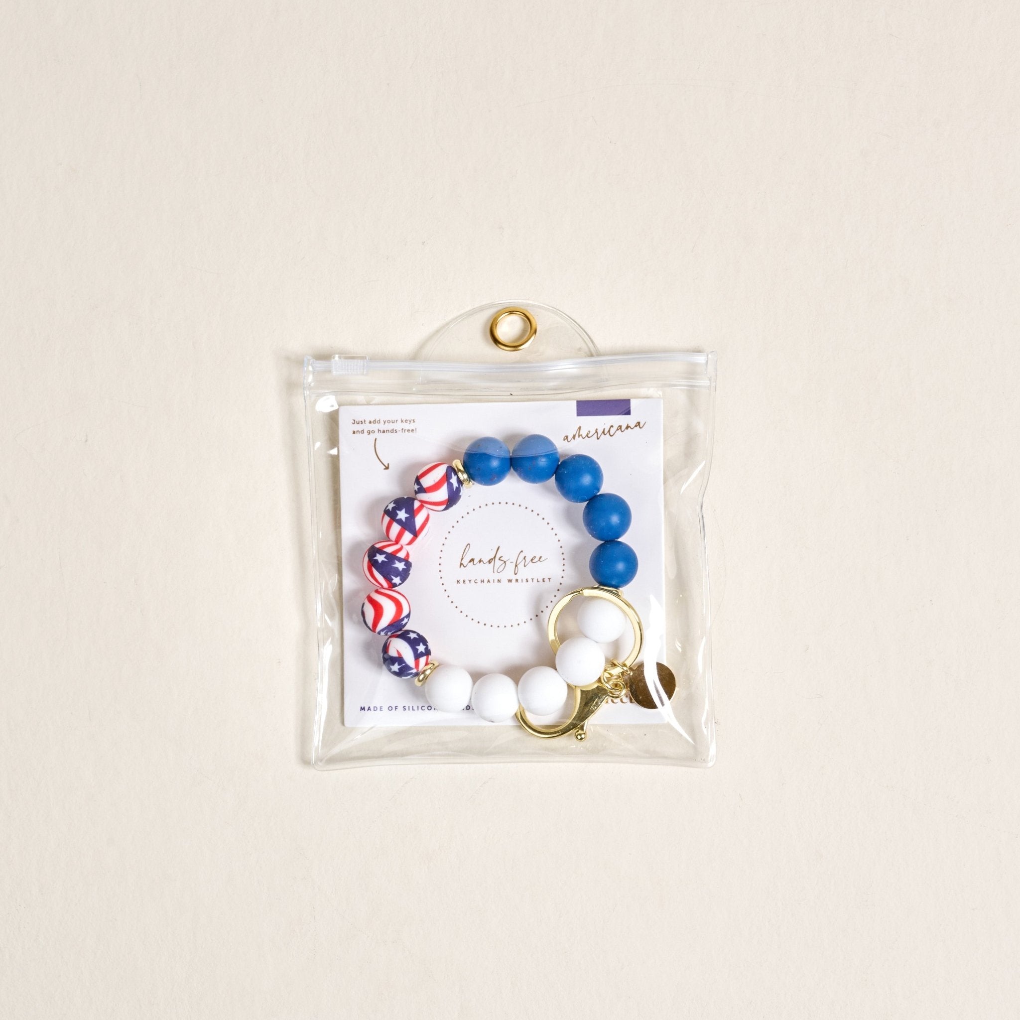 Hands - Free Keychain Wristlet | Americana - Juli's Wearable Art