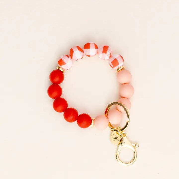 Hands - Free Keychain Wristlet - Cutie Pie Plaid - Juli's Wearable Art