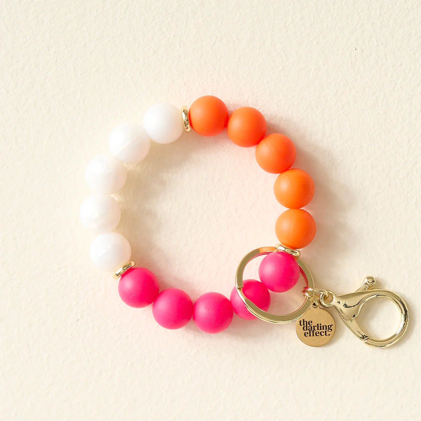 Hands-Free Silicone Beaded Key Chain Wristlet - Howdy Honey