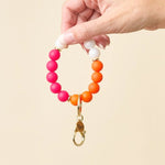 Hands - Free Silicone Beaded Key Chain Wristlet - Howdy Honey - Juli's Wearable Art