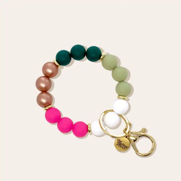 Hands-Free Silicone Beaded Key Chain Wristlet - Oh What Fun
