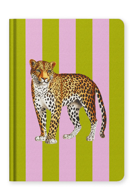 Hardback Notebook | Stripe Leopard - Juli's Wearable Art