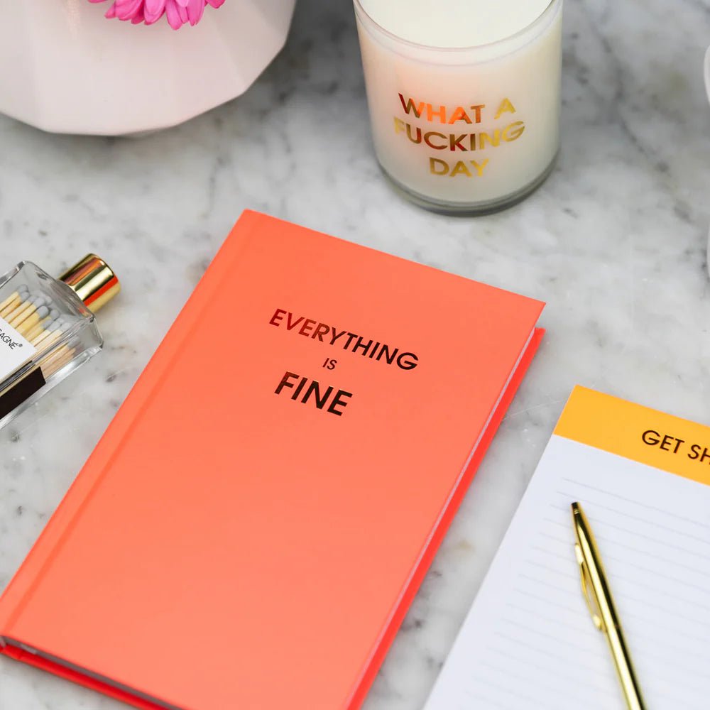 Hardcover Journal | Everything is Fine - Juli's Wearable Art