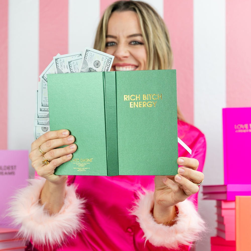 Hardcover Journal | Rich Bitch Energy - Juli's Wearable Art