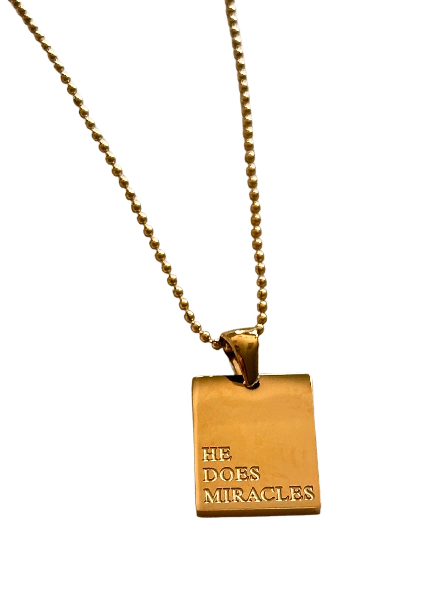 "He Does Miracles" Empowerment Necklace - Juli's Wearable Art