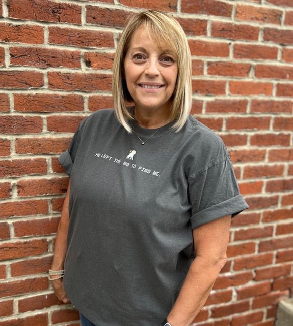 “He Left the 99 to Find Me” T-Shirt - Juli's Wearable Art