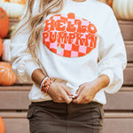 Hello Pumpkin Pullover Sweatshirt - Juli's Wearable Art