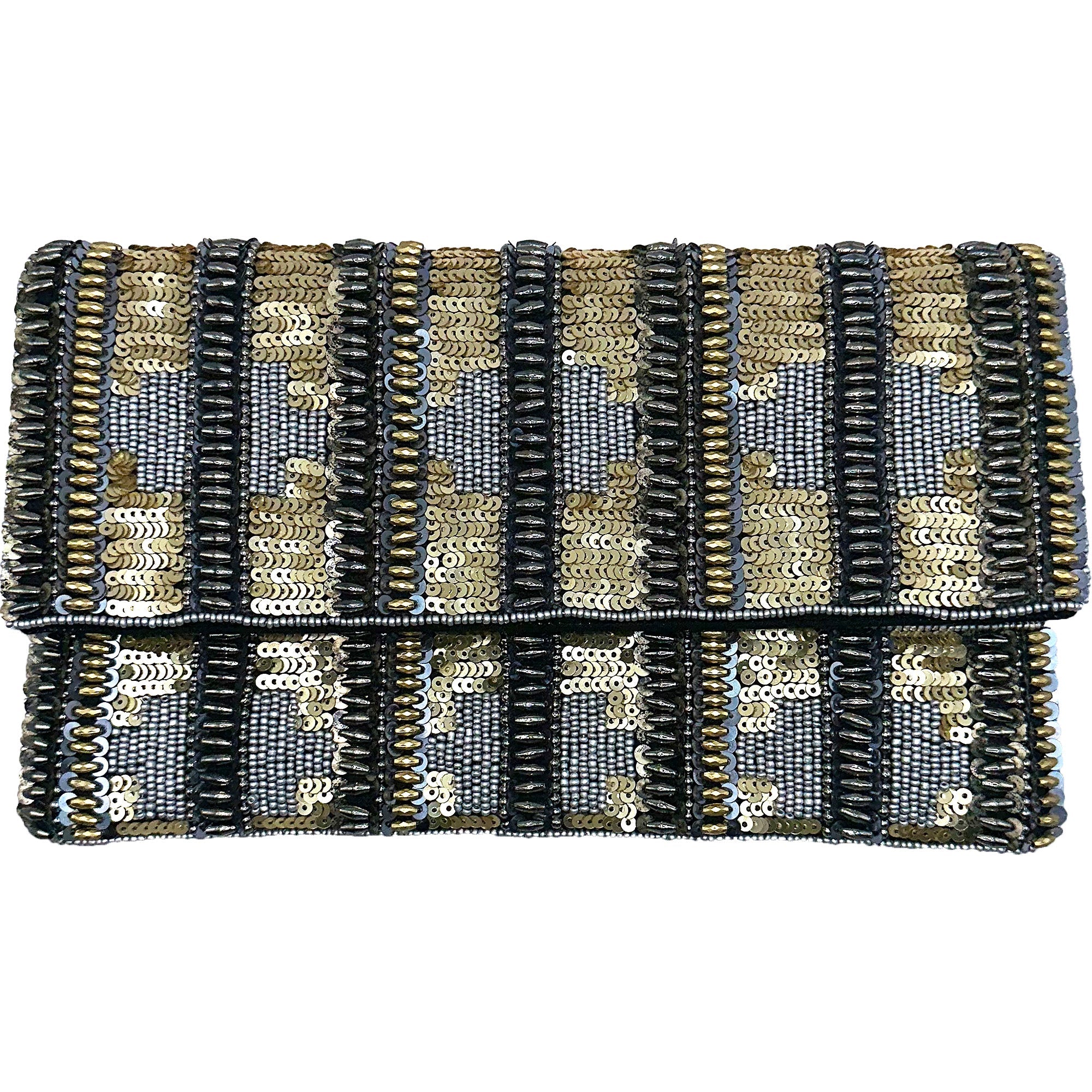 Hemalite Beaded Embroided Clutch