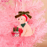 Holiday Acrylic Ornament | Santa Paws - Juli's Wearable Art