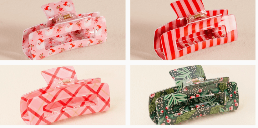 Holiday Claw Clips - Juli's Wearable Art