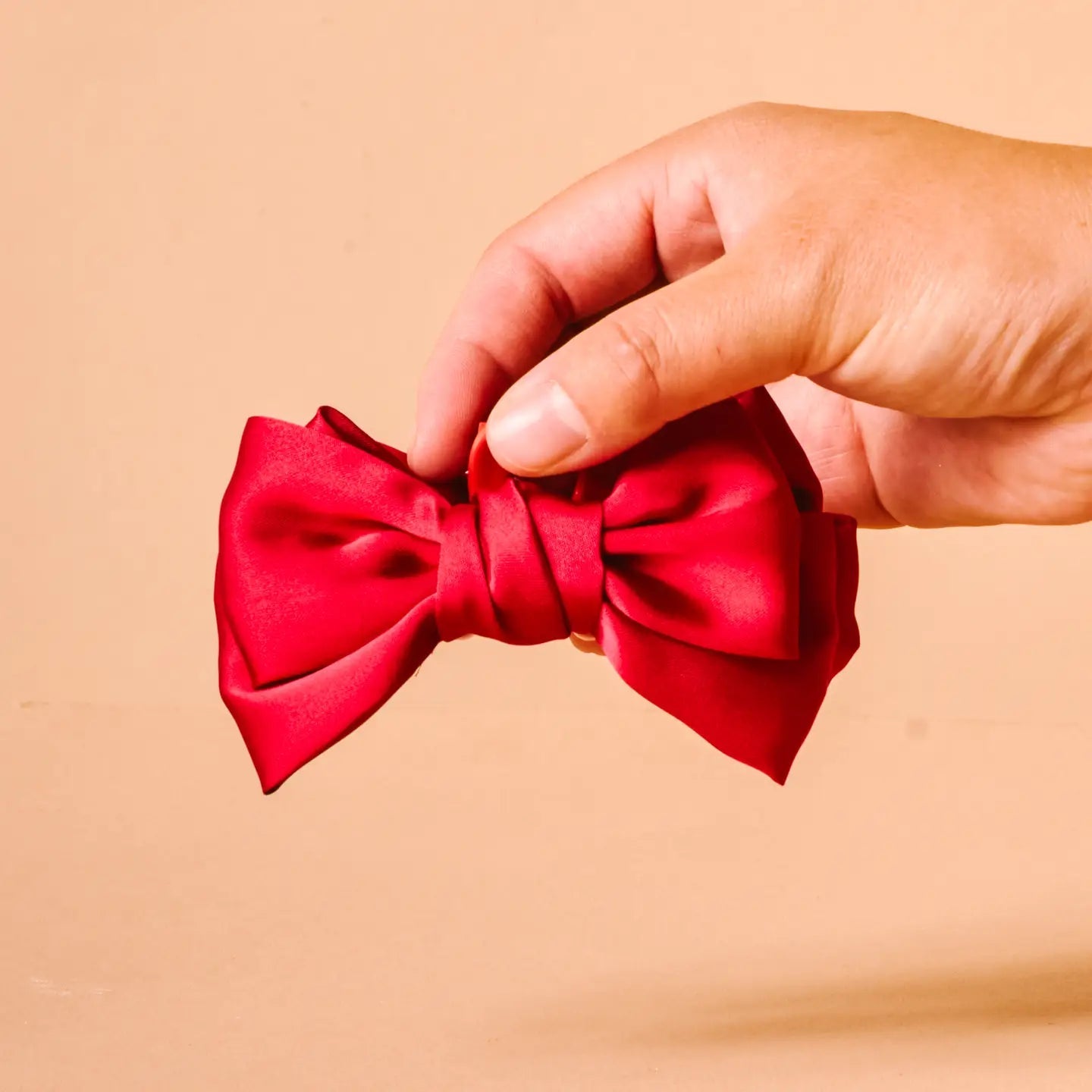 Holiday Mini Satin Bow Clips - Juli's Wearable Art