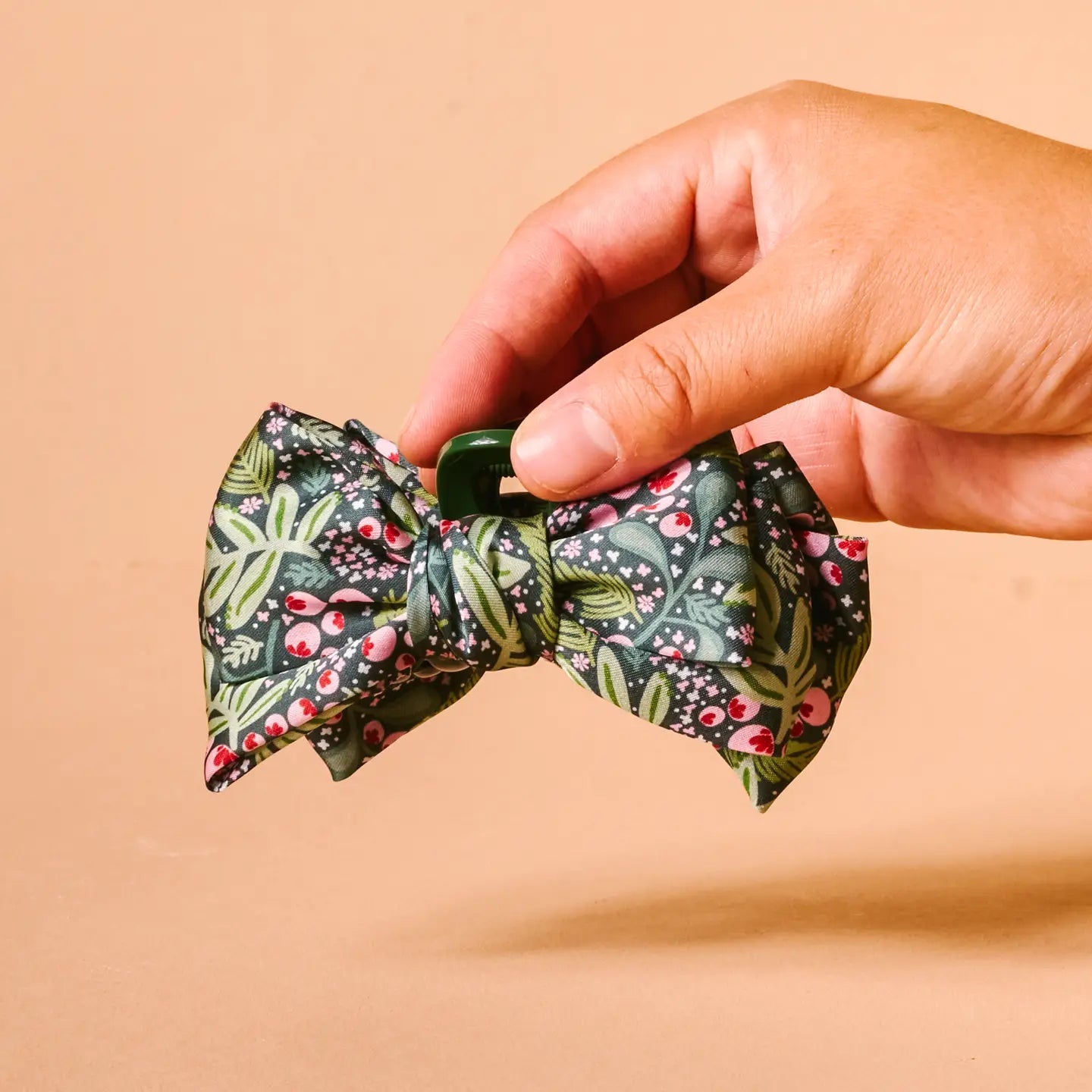 Holiday Mini Satin Bow Clips - Juli's Wearable Art