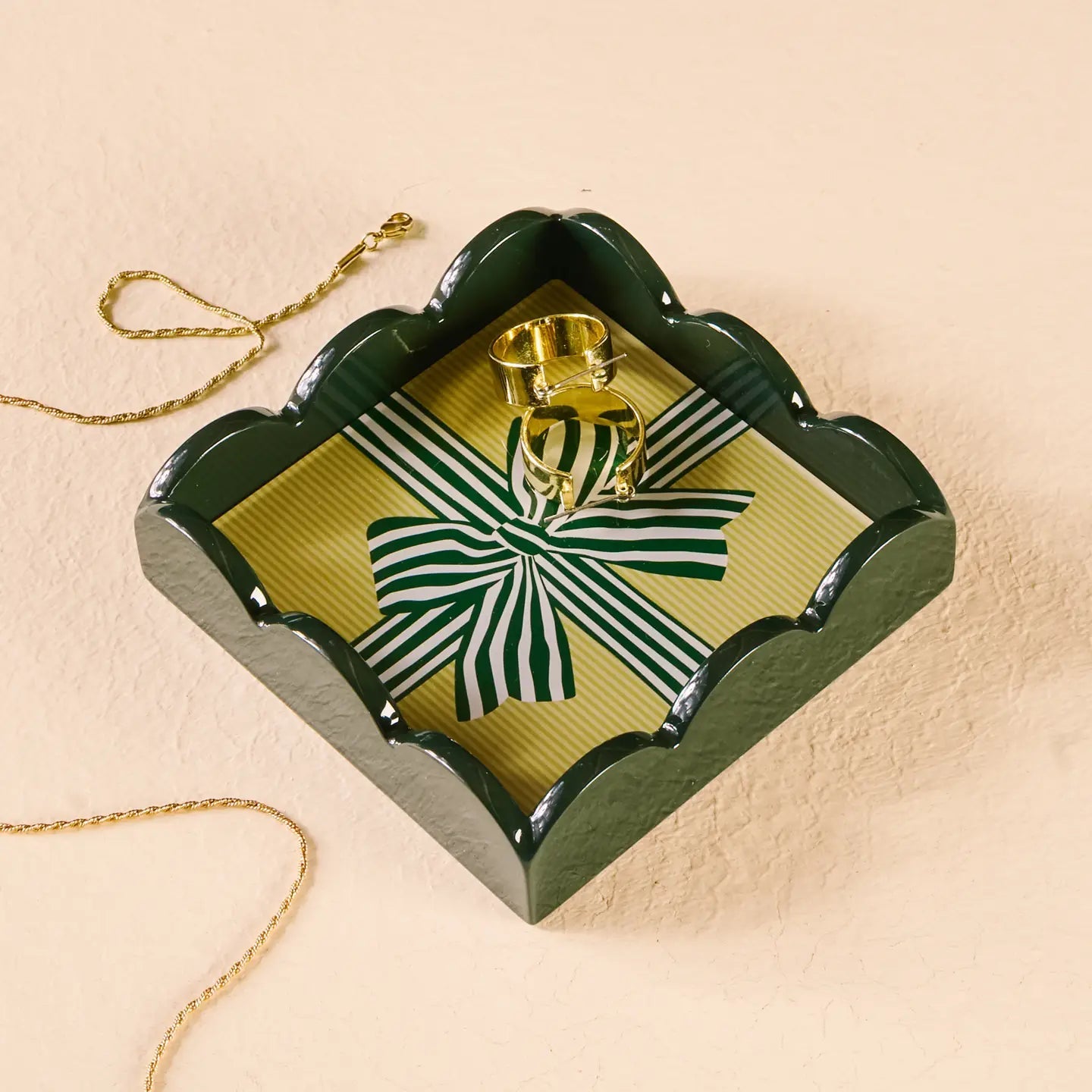 Holiday Scalloped Trinket Trays - Juli's Wearable Art