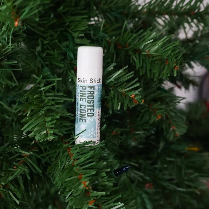 Holiday Skin Stick Solid Lotion - Frosted Pine Cone - Juli's Wearable Art