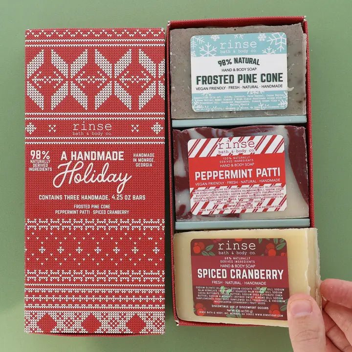 Holiday Soap - A Handmade Holiday (3 Bars) - Juli's Wearable Art