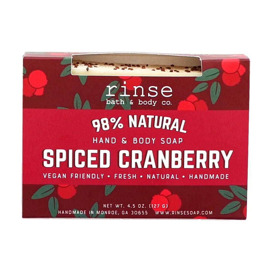 Holiday Soap - Spiced Cranberry | Natural Bar Soap - Juli's Wearable Art