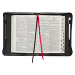 Hope and a Future Botanical Midnight Faux Leather Fashion Bible Cover - Jeremiah 29:11 - Juli's Wearable Art