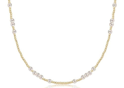 enewton Gold and Pearl Hope Unwritten Choker Necklace