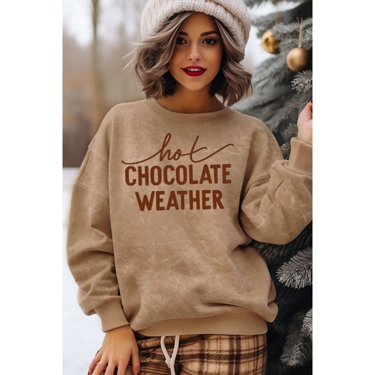 Hot Chocolate Weather Sweatshirt - Juli's Wearable Art