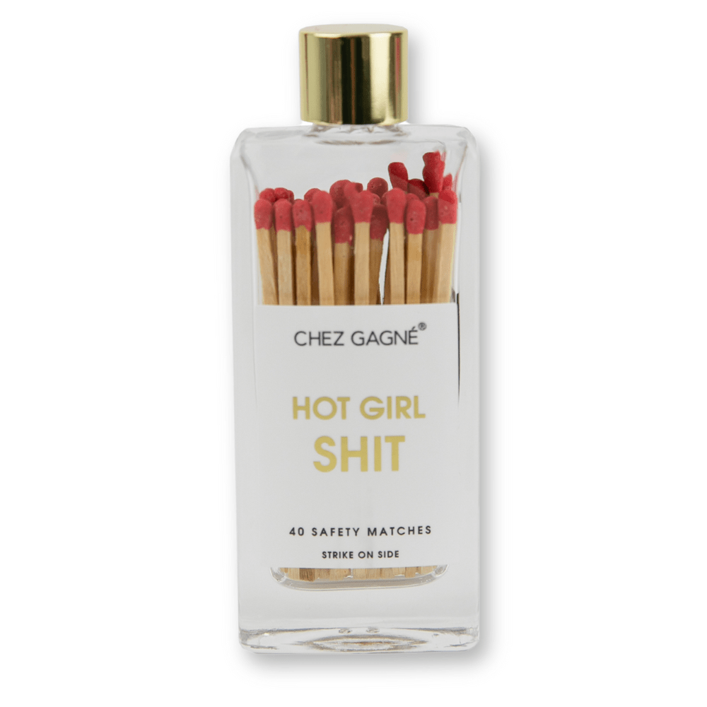 Hot Girl Sh*t | Red Matches in Glass Bottle