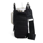 Hydrobag® Handle™ - Black Matte with Vegan Leather Trimmed Strap - Juli's Wearable Art