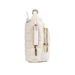 HydroBag® HANDLE™ - Ivory Glossy with Solid Vegan Leather Trimmed Strap - Juli's Wearable Art