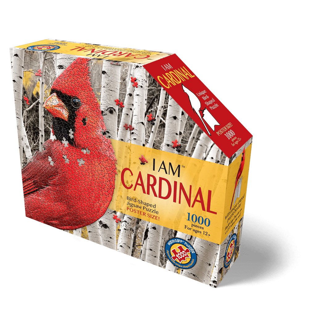 I Am Cardinal 1000 - Piece Puzzle – Bird - Shaped, Eco - Friendly - Juli's Wearable Art