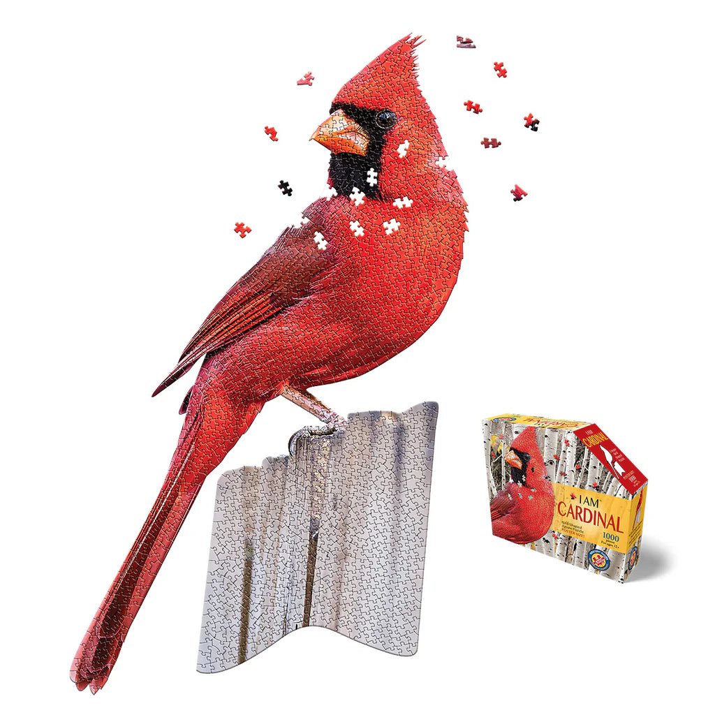I Am Cardinal 1000 - Piece Puzzle – Bird - Shaped, Eco - Friendly - Juli's Wearable Art