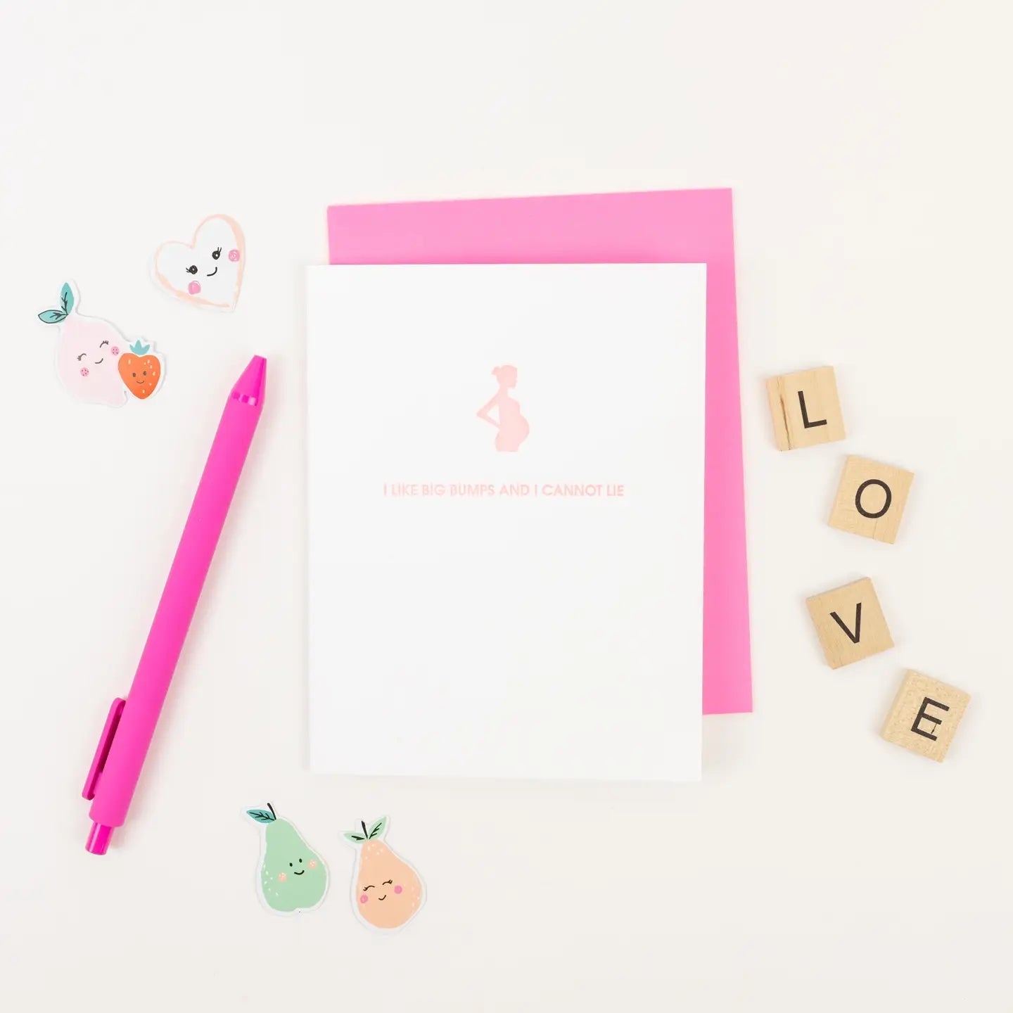 I Like Big Bumps - New Baby | New Mom | Letterpress Card - Juli's Wearable Art