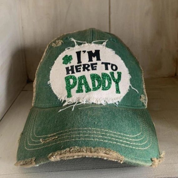 I'm Here To Paddy Hat, St. Patrick's Day Hat - Juli's Wearable Art