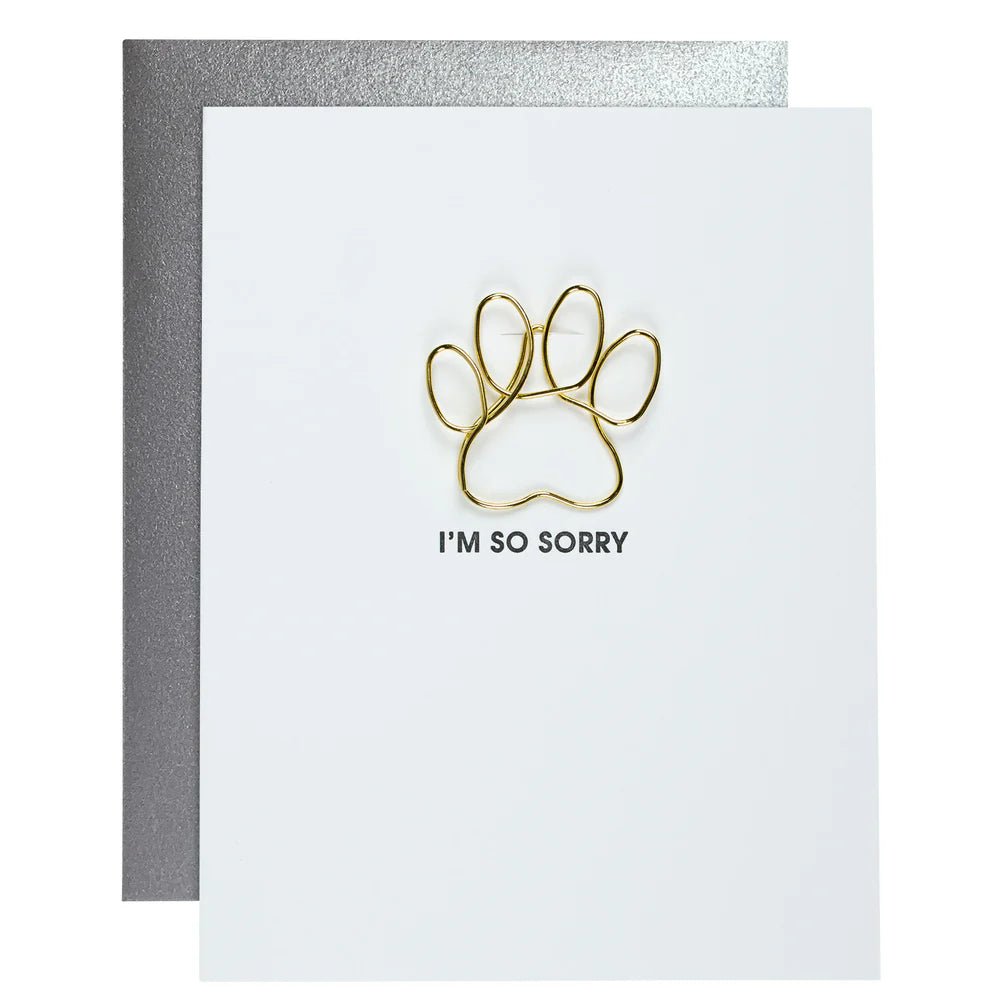 I'm So Sorry - Pet | Paper Clip Letterpress Card