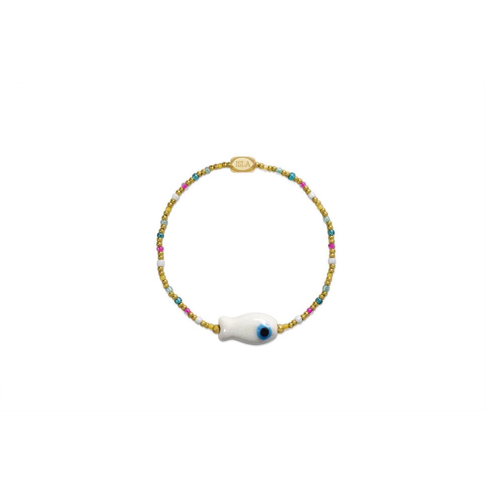 ISLA 24/7 Stretch Bracelet | Carnivale| Rainbow Fish - Juli's Wearable Art